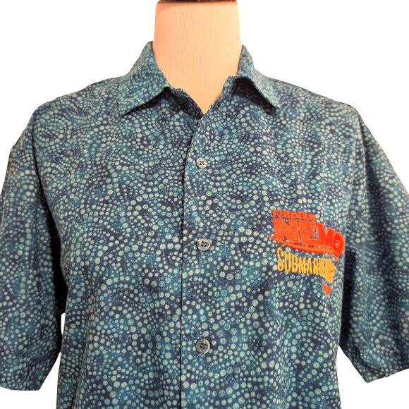 Disney Unisex Size S Blue Finding Nemo Submarine Voyage Project Team Worker Top - Picture 5 of 9